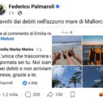 “Travolti dai debiti nell’azzurro mare di Mallorca”: Osho smaschera la creator che aveva criticato Giorgia Meloni