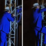 Al Bano, acrobazie a 83 anni: canta e… si arrampica sul palco – Il video