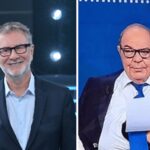 Fazio a ‘Tale e Quale Show’, Conti gli chiede di imitare Vespa e lui: “Vuoi che cada dalle scale?”