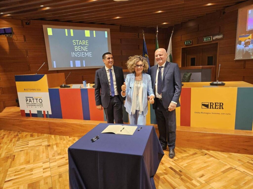 Federmanager e Manageritalia tra rappresentanze coinvolte in Patto per il lavoro, il clima e l’economia sociale dell’Emilia-Romagna insieme a Cida
