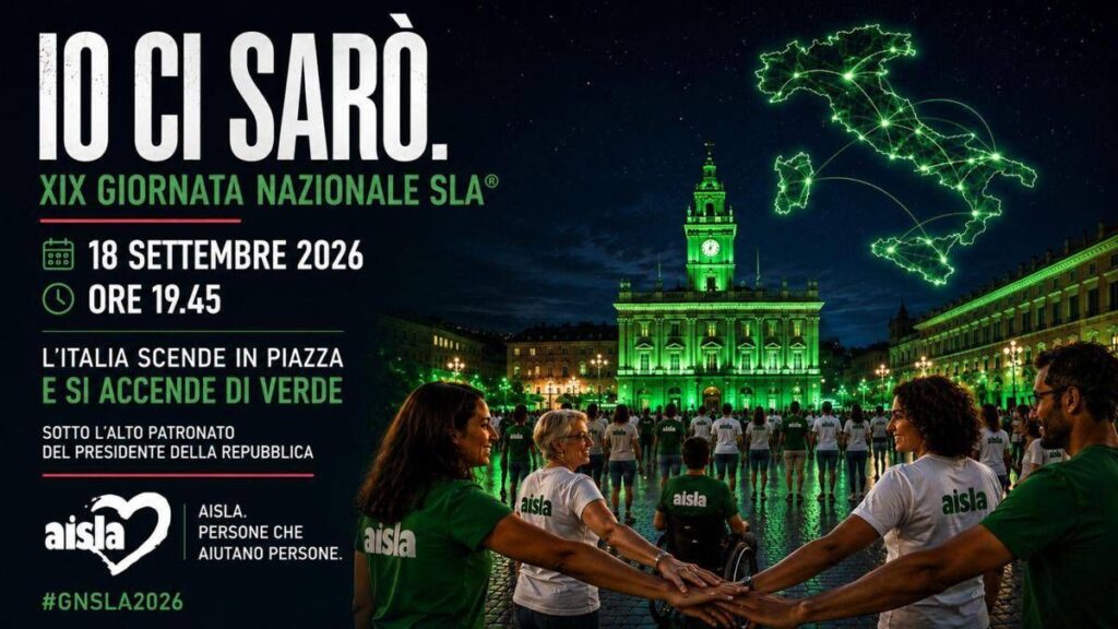 Giornata Sla, l’Italia si accende di verde