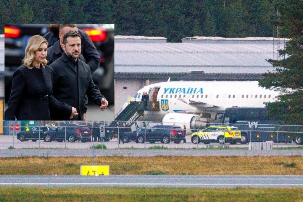 L’aereo di Zelensky “ha rischiato di essere colpito da un drone in volo per Oslo”