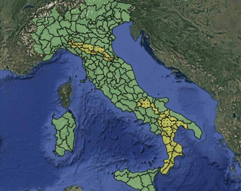 Maltempo, allerta meteo gialla per temporali mercoledì 2 settembre: le 5 regioni a rischio