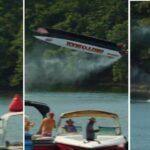 Motoscafo decolla a 320 km orari e si ribalta, l’incidente da brividi