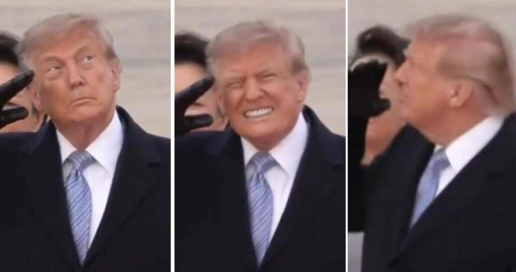 Trump accoglie Xi, passa il jet e il presidente americano ‘si spaventa’