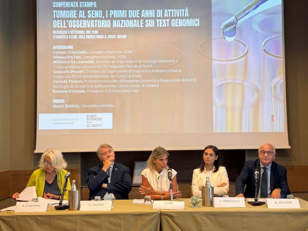 Tumore seno, D’Antona (Europa Donna): “Con test genomico terapia mirata”