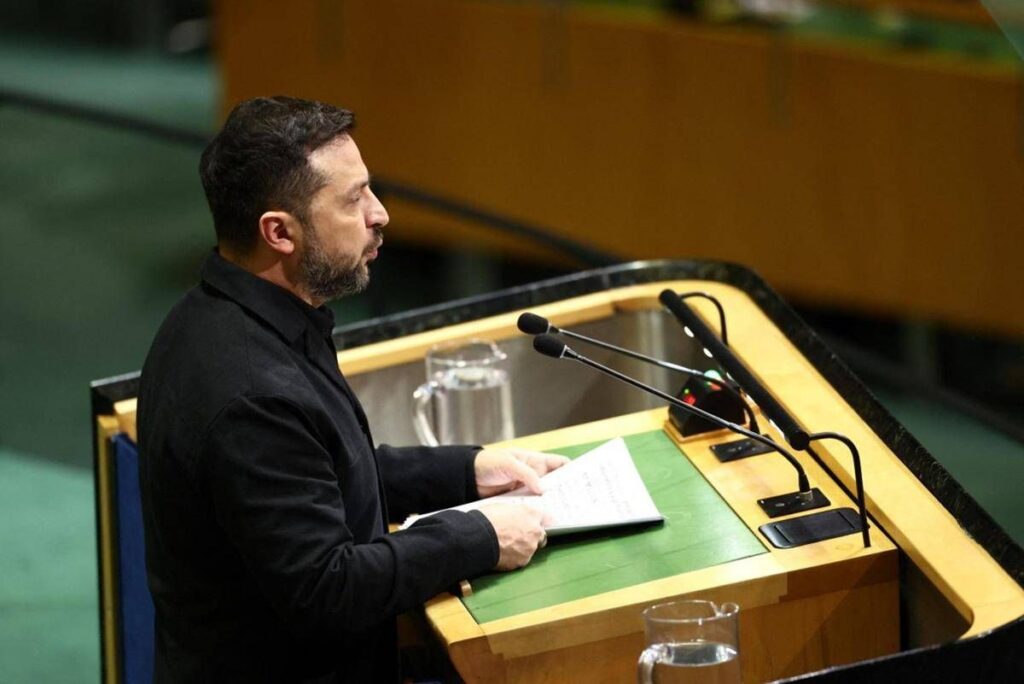 Ucraina, il discorso di Zelensky all’Onu: “Putin va fermato, non sa vivere senza guerra”