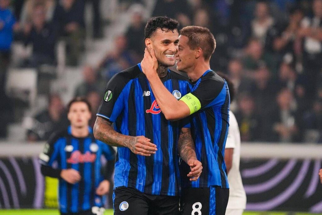 Atalanta-Pafos 3-1: Elmas, Raspadori e Scamacca firmano il successo al debutto europeo