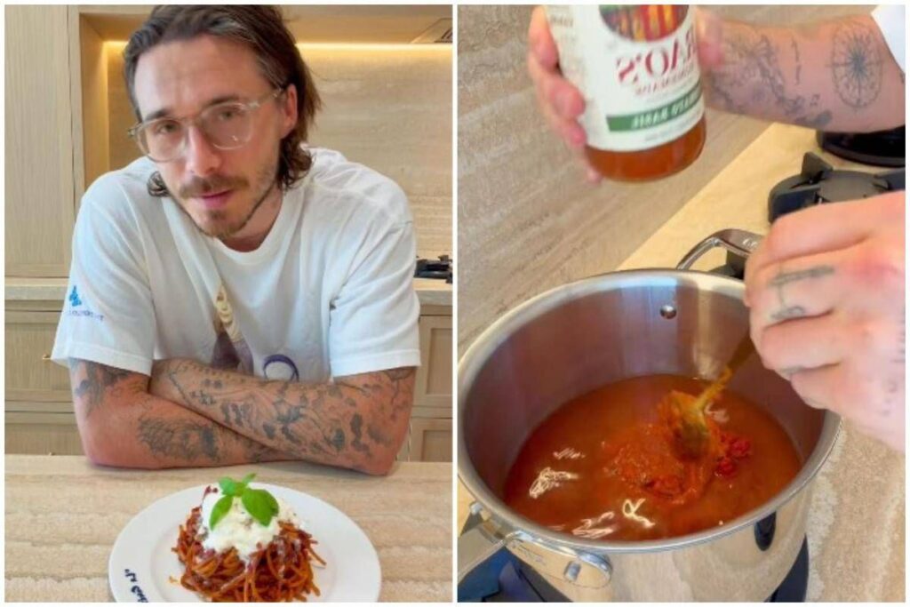 Brooklyn Beckham prepara spaghetti all’arrabbiata, ma i social lo ‘bocciano’