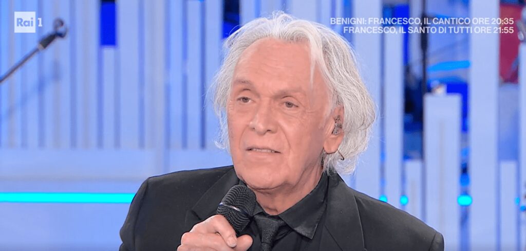 Domenica In, tensione in studio: Riccardo Fogli si agita per la foto ‘persa’. Cosa è successo