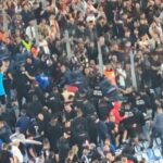 Roma-Slovan Bratislava, scontri tra polizia e tifosi nel settore ospiti