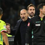 Stangata per Allegri, due giornate di squalifica e multa dopo l’espulsione con la Roma