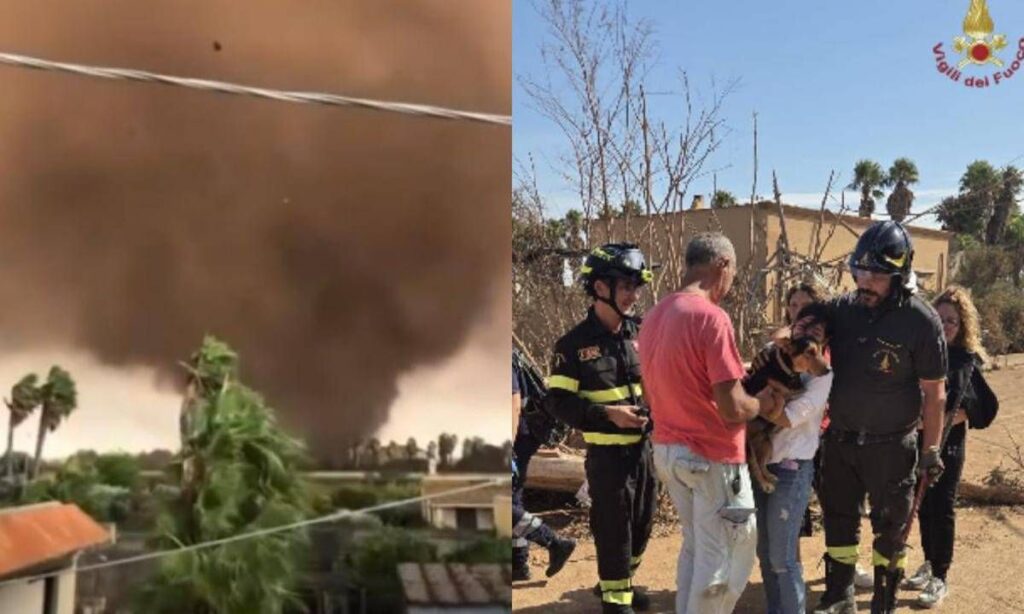 Tromba d’aria a Marsala, feriti 4 bambini e cane salvato dalle macerie: “Scenario di guerra”